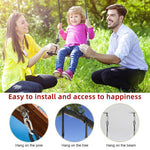PELLOR Wood Swing Seat, Carbonized Hanging Wood Tree Swing 16.9 x7.9 x0.5 in for Adult Kids Children Anticorrosive & 100% Waterproof Wooden Swing Set 440lbs Load Indoor Outdoor Backyard Play