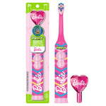 FIREFLY Clean N' Protect Barbie Toothbrush, Antibacterial Cover, Ages 3+