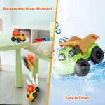 UOYLEYVN Toddler Toys for 1 Year Old Boy, Dump Truck Toys and Mixer Cement, BPA Free, Phthalates Free, PVC, Outdoor Toys for Toddlers 1-3, Ideal Toy Cars for 2 3 4 Year Old Boy Christmas Birthday Gift