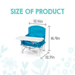 Regalo My Chair 2-in-1 Baby High Chair & Portable Travel Booster Seat, High Chair for Babies & Toddlers, Booster Seat for Kitchen Chair, Oversized Tray with Cup Holder, Aqua