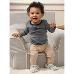 Fruit of the Loom Cozy Thermal Wrap Booties with Non-Slip Grips for Baby & Toddler Girls, Boys, Unisex - Chocolate(12-18 Months)