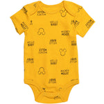 Disney Mickey Mouse Newborn Baby Boys 5 Pack Bodysuits 3-6 Months
