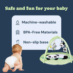 Todale Baby Play Gym with Toys - Baby Activity Mat, Tummy Time Panda Mat, Baby Activity Center, Infant, Newborn Floor Playmats, Mobile & Convertible Tummytime Baby Gym, Boys & Girls Gifts, 0-36 Months