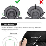 Infant Car Seat Insert with Extra Cushion for Preemie to Toddler, Reversible Newborn Carseat Insert Head Support, Fits for Stroller, Baby Swing, Rocker, Bassinets, Bouncer (Black Star)