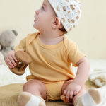 ZAVBABY Newborn Baby Girls Bodysuits Short Sleeve Summer Infant Girl Clothes 3-6 Month