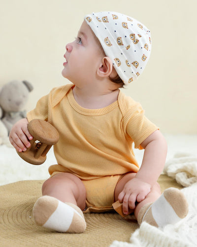 ZAVBABY Newborn Baby Girls Bodysuits Short Sleeve Summer Infant Girl Clothes 3-6 Month