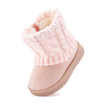 BMCiTYBM Baby Snow Boots Infant Boy Girl Winter Booties Pink Size 4
