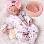 BABESIDE Lifelike Reborn Baby Dolls Girl - 20 Inch Realistic Newborn Baby Dolls with Poseable Body, Real Life Baby Dolls with Accessories for 3+ Year Old Girls Gifts, Pretend Play, Collection