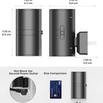 L LOHAS LED Night Light Plug in, Modern Night Lights Plug into Wall, Dusk to Dawn Sensor, Soft White 3000K, 0-100LM Adjustable Brightness, Dimmable Night Lights for Hallway Bedroom Stairway, 2 Pack