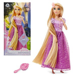 Disney Store Official Disney Princess Classic Doll (Rapunzel from Tangled), 11 Inches, Includes Brush with Molded Details, Fully Posable Toy in Classic Outfit - Disney Princess Toys for Girls