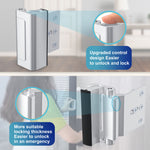 Door Reinforcement Lock Withstands 800lbs of Force - Silver Extra Proof Door Lock for Kids Safety Drilling Required, Prevents Unauthorized Entry, Add a Door Security Lock for Home Safety & Privacy