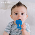 Itzy Ritzy Water-Filled Teethers - Cold Cutie Coolers Textured On Both Sides to Massage Sore Gums & Emerging Teeth - Can Be Chilled in Refrigerator, Set of 3 Coordinating Dinosaur Water Teethers