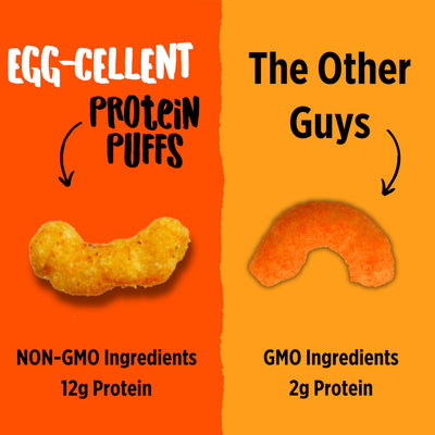 Todd's Better Snacks Egg-Cellent Protein Puffs, Sweet & Smoky BBQ, 2.5 Oz (Pack of 4), Made with Egg Whites, 12g Protein, Gluten Free Healthy Snack