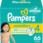 Pampers Baby Diapers - Swaddlers - Size 0, 84 Count, Ultra Absorbent Disposable Newborn Diaper