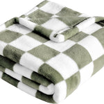 Yurhap Checkered Baby Blanket for Girls Pink Fleece Baby Blankets for Girls Boys, Warmer Comfort Lightweight Bed Blanket for Toddlers Infants or Newborn, 30''x40'', Pink
