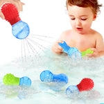3Pack Bath Toys for Toddlers 1-3 - Sensory Squeezing Water Bathtub Toys for Kids | Bath Tub & Pool Floating Toys for Babies | Textured Sensory Bath Toys Easter Stocking Stuffers for Boys & Girls