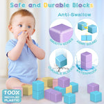 SYSKENI Magnetic Building Blocks Toys for Toddler Girls Boys Age 3-5 5-7 4-8 Macaron Magnetic Blocks Stem Sensory Toys, Preschool Learning Activities Birthday for 3 4 5 6 7 Year Old Boys Girls