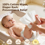Winner 100% Cotton Dry Wipes, USDA Certified Baby Wipes, Soft & Gentle, Hypoallergenic & Unscented for Baby Sensitive Skin, Use Wet/Dry for Diaper Changes, Meals & Cleanup, Pack of 1, 100 pcs