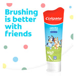 Colgate Kids Bluey Fluoride Toothpaste, Bubblegum, 4 Pack, 4.6 oz