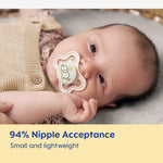 MAM Air Baby Pacifier, for Sensitive Skin, Sterilizer Case, 2 Pack, 0-6 Months, Unisex