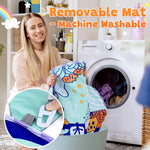 PLAY 4-in-1 Baby Play Mat - Dinosaur Baby Gyms & Playmats Tummy Time Mat Washable, Baby Activity Center with 4 Sensory Toys & 1 Soft Pillow, Develop Motor Skills Gift for Newborn Toddler - Multi