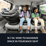 Evenflo Revolve360 Slim 2-in-1 Rotational Car Seat with Quick Clean Cover (Salem Black)