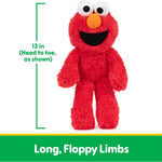 GUND Sesame Street Official Elmo Take Along Buddy Plush, Premium Plush Toy for Ages 1 & Up, Red, 13”