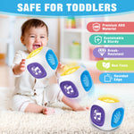 Bilingual Learning Activity Cube Toys for 1 Year Old Boy Girl, 12-18 Month Early Developmental Baby Musical Toys with Music & Light, Toddler Toys Age 1-2, Christmas Birthday Gifts for 1+ Year Old