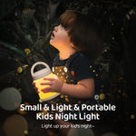 10 Color+8 Dim Kids Night Light, Remote+Timer+Touch, Portable+Rechargeable Night Light for Baby Nursery Lamp [Gifts]