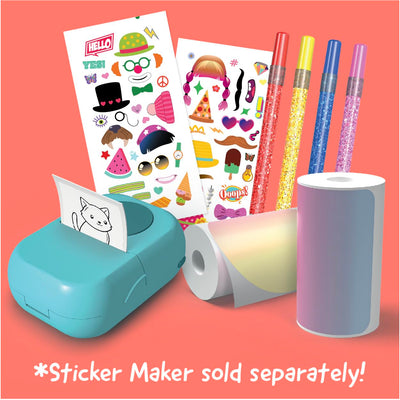 Hello Blink - Sticker Maker - Refill Pack with 80 Glitter Stickers - Children Ages 8+