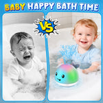 Gigilli Baby Bath Toys, Magnetic Rechargeable Bath Toys for Kids Ages 1-3, Toddler Bathtub Pool Water Table Toys Sprinkler, 1 Year Old Boy Girl Gifts, Light Up Whale Bath Toy for Babies 6-12-18 Months