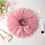 ZFZDRen 6M-3T Infant Baby Girl Tutu Skirt Toddler Girls Solid Color Tulle Skirts Birthday Outfits with Headband (6 Months, Dusty Pink)