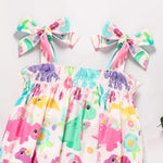 ZOELNIC Baby Girl Summer Clothes Newborn Girl Outfits Cute Strap Baby Girl Romper Jumpsuit Bodysuit Dinosaur 0-3 Months