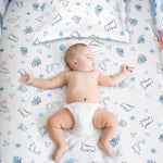 YCDTMY 3 Piece Crib Bedding Set for Boys - Baby Crib Dinosaur Bedding Set with Fitted Crib Sheet, Dust Ruffle Comforter, for Newborn, Infant & Toddler