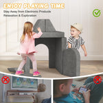zefinot Modular Kids Play Couch 10PCS – Convertible Kids Sofa & Toddler Play Couch with DIY Foam Pieces for Imaginative Play, Climbing & Relaxation for Playroom, Bedroom, Nursery & Living Room