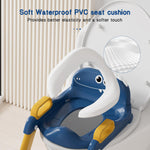 Potty Training Seat, Toddler Toilet Seat for Kids Boys Girls, 2 in 1 Potty Training Toilet for Kids, Splash Guard Anti-Slip Pad Step Stool, Adjust High Potty Chair for Toddler Kid Boys Girls