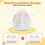 FEETCITY Baby First Walking Shoes Girls Boys Wide Infant Shoes Baby Slip On Sneakers Lightweight Barefoot Crib Shoe