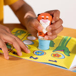Melissa & Doug Sticker Wow!™ 24-Page Activity Pad and Sticker Stamper, 300 Stickers, Arts and Crafts Fidget Toy Collectible Character – Tiger - for Kids Ages 3+ - FSC Certified
