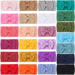 ALinmo 25PCS Baby Nylon Headbands Soft Hairbands Hair Bow Elastics for Baby Girls Newborn Infant Toddlers Kids