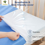 Tivellary Dual-Sided Crib Mattress – Gel Memory Foam Infant & Toddler Mattress, Breathable Hypoallergenic Removable Cover, Fits Standard Cribs 52"x27.5"x5''