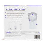 Munchkin® UV Snap, Seal & Toss™ Diaper Pail Refill Bags, Holds up to 600 Newborn Diapers, 20 Pack