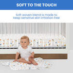 Delta Children Fitted Crib Sheets for Girls and Boys - Crib Sheet for Standard Crib and Toddler Mattresses - 28x52 Inch (Pack of 3), Space Exploration
