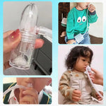 Nasal Aspirator for Baby, Baby Nose Sucker, Booger Sucker with Hand Pump and Non-Invasive Tip to Clear Clogged Passages and Boogers (Translucent White, Standard)