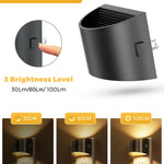 L LOHAS LED Night Lights Plug into Wall 2 Pack, Dusk to Dawn Sensor Nightlight, Brightness Adjustable, 3000K Soft White