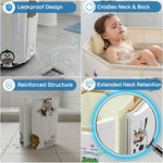 WAVYEASE® New Design Portable Bath Tub for Toddlers - Foldable Deep Soak Bathtub for Kids, One-Second Setup, Easy Storage, Lightweight, Travel Essentials for 12-60 Months