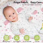 Baby Bedside Bassinet Sheets Fitted Girl, 33”x20” Compatible with Baby Delight Dream On Me & Most Rectangle Bedside Sleeper Bassinet Mattresses, Super Soft Microfiber Pink Rainbow