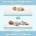 Vomiliku Crib Mattress, Dual Sided Memory Foam Baby Toddler Bed Mattress, 52" x 27.6" x 5.5" Mattresses for Baby Toddler, Fits Standard Cribs&Toddler Beds
