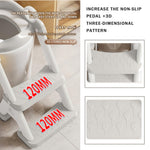 PandaEar Toilet Potty Training Seat with Step Stool Ladder, Comfortable Safe Potty Seat with Anti-Slip Pads Ladder & Bear Design for Kids Boys Toddlers -Grey