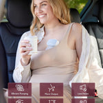 Momcozy S9 Pro Upgraded Wearable Breast Pump, Hands-Free Design with Extended Battery Life & LED Display, Double Electric Portable Pump with 2 Modes & 9 Levels, 24mm, 2-Pack, Gray