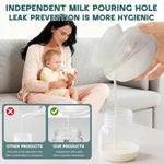 MAGEPAPA Wearable Manual Breast Pump, Lightweight & Portable Design, Food-Grade BPA-Free, Perfect for On-the-Go Nursing Mothers